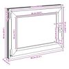 vidaXL Basement Window "RISOR" 31.5x23.6" Tilt&Turn DIN Left White