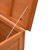 vidaXL Garden Storage Box Natural Wood Solid Fir Wood Medium