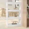 vidaXL Book Cabinet White Engineered wood Medium Book Cabinet