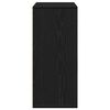 vidaXL Sideboard Black Oak 23.62 x 12.20 x 27.56 in Engineered Wood