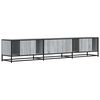 vidaXL TV Cabinet Grey Sonoma Engineered Wood, Metal 82.7 x 13.8 x 16.1 in