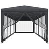 vidaXL Party Tent Anthracite HDPE with coating 10 x 40 ft Collapsible