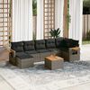 vidaXL Garden Sofa Set Grey
