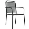 vidaXL Garden Dining Set Black