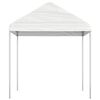 vidaXL Gazebo With Roof White Polyethylene, Galvanized Steel Extra Large