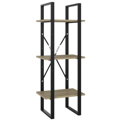vidaXL 5-Tier Book Cabinet Sonoma Oak 15.7"x11.8"x68.9" Engineered Wood