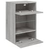 vidaXL TV Wall Cabinet Grey Sonoma Engineered wood Compact Modern