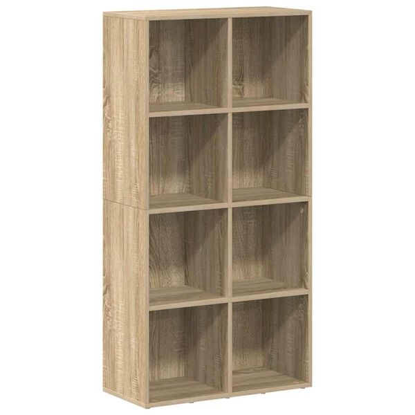 vidaXL Book Cabinet Sonoma Oak Engineered wood Medium Book Cabinet