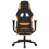 vidaXL Gaming Chair Black, Orange Polyester, Metal, Plywood, Plastic