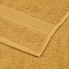 vidaXL Soap Towel Set of 4 Gold 100% cotton 12 x 12 in Soap Towel