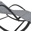 vidaXL Sun Lounger Set of 2 Grey Powder-coated steel, Textilene, Foam