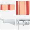 vidaXL Retractable Awning Manual Yellow and Orange 236.22 x 118.11 in