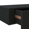 vidaXL Drawer Shelf Set of 2 Black MDF, Metal 23.6x9.3x3.9 in