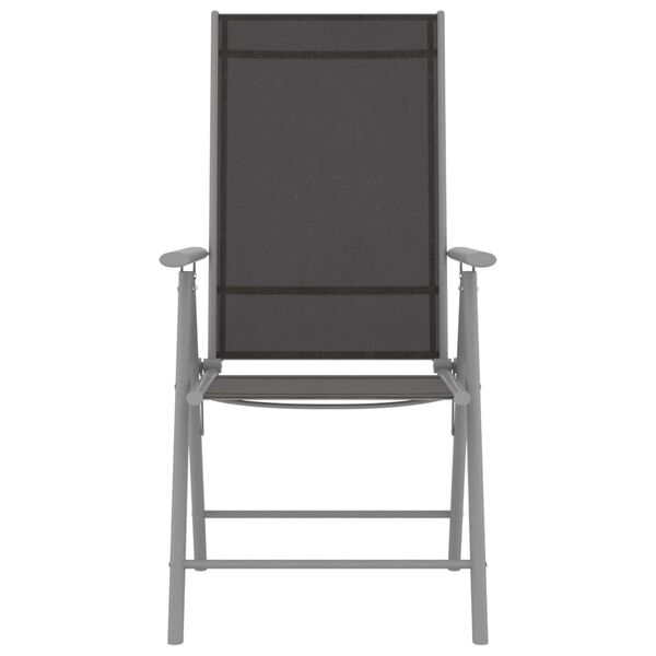 vidaXL Dining Set Silver, Black, Light Gray
