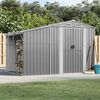 vidaXL Garden Shed Gray Galvanized Steel 109.1x75.8x70.5 in Garden Shed