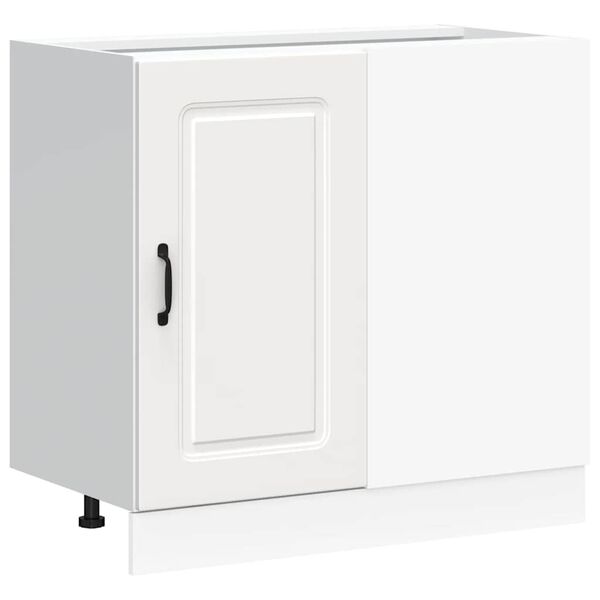 vidaXL Kitchen Base Cabinet White Engineered Wood Medium Adjustable Feet