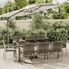 vidaXL Garden Dining Set Grey PE Rattan Large Modular