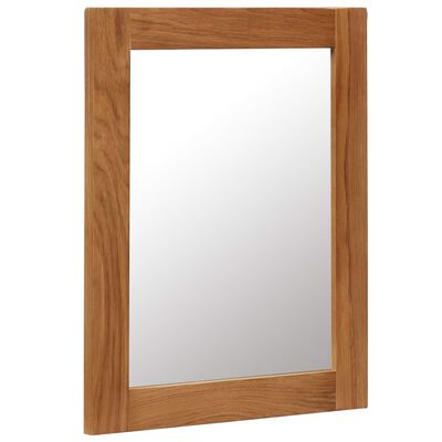 vidaXL Mirror 15.7"x19.7" Solid Oak Wood