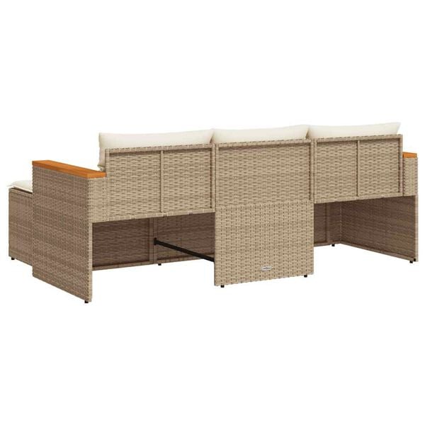 vidaXL Garden Sofa Set Beige