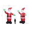 vidaXL Inflatable Santa Claus Red, White, Black, Green