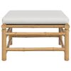 vidaXL Garden Footstool Light Gray Bamboo Medium Modular