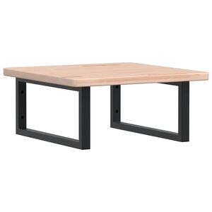 vidaXL Basin Shelf Oak Solid Oak Wood Medium Wall Mounting Basin Shelf