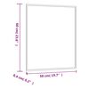 vidaXL Wall Mirror Transparent Glass 19.7 x 23.6 in Wall mounting