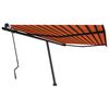 vidaXL Retractable Awning Orange and brown