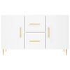 vidaXL Sideboard White Engineered wood, Metal Medium Sideboard