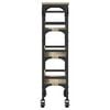 vidaXL Kitchen Trolley Sonoma Oak 20.9"x7.9"x29.9" Engineered Wood