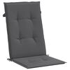 vidaXL Highback Chair Cushion Set of 6 Anthracite Fabric (100% polyester)