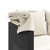 vidaXL Garden Sofa Black and Cream White