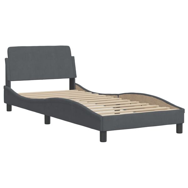 vidaXL Bed Frame Dark Grey
