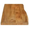 vidaXL Table Top 31.5"x15.7"x1.5" Live Edge Solid Wood Mango