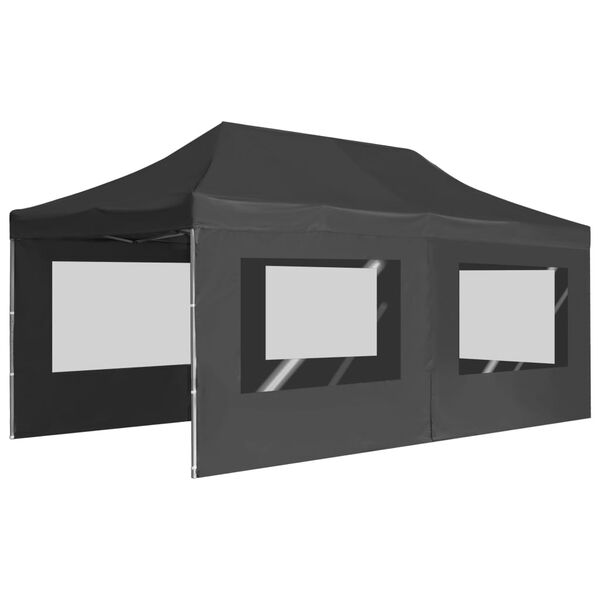 vidaXL Party Tent Anthracite 310 g/m&sup2; Oxford fabric with PVC coating