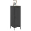 vidaXL Highboard Black Steel Tall Highboard Rectangular Industrial