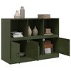 vidaXL Sideboard Olive Green Cold-rolled Steel Medium Sideboard
