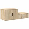 vidaXL Storage Cabinet 2 pcs Sonoma Oak 50.00 x 16.14 x 15.75 in