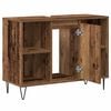 vidaXL Bathroom Cabinet with Shelf Old Wood 31.50 x 12.99 x 23.62 in