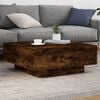 vidaXL Coffee Table Smoked oak Engineered wood Medium Durable
