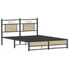 vidaXL Bed Frame Sonoma Oak Engineered wood and steel 54 x 75 in