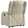 vidaXL Electric Stand Up Massage Recliner Chair Cream
