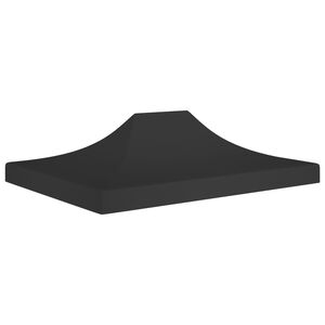vidaXL Party Tent Roof 13.1x9.8' Black 2.95 oz/ft²