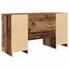 vidaXL Desk with Drawer Old wood 140 x 49 x 76 cm Engineered wood