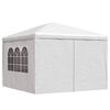 vidaXL Party Tent 9'10"x9'10" White