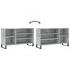 vidaXL Shoe Cabinet Concrete Grey Engineered Wood Medium Shoe Cabinet