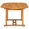 vidaXL Garden Dining Set Brown Solid acacia wood 5 Piece
