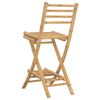 vidaXL Outdoor Bar Stool Natural Bamboo Standard Outdoor Bar Stool Size