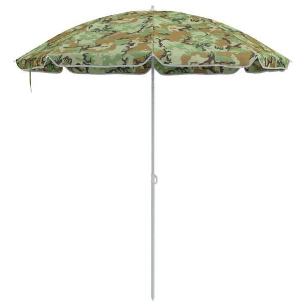 vidaXL Beach Parasol Camouflage 161 x 193 cm Polyester