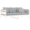 vidaXL Day Bed White Solid pine wood, plywood Single